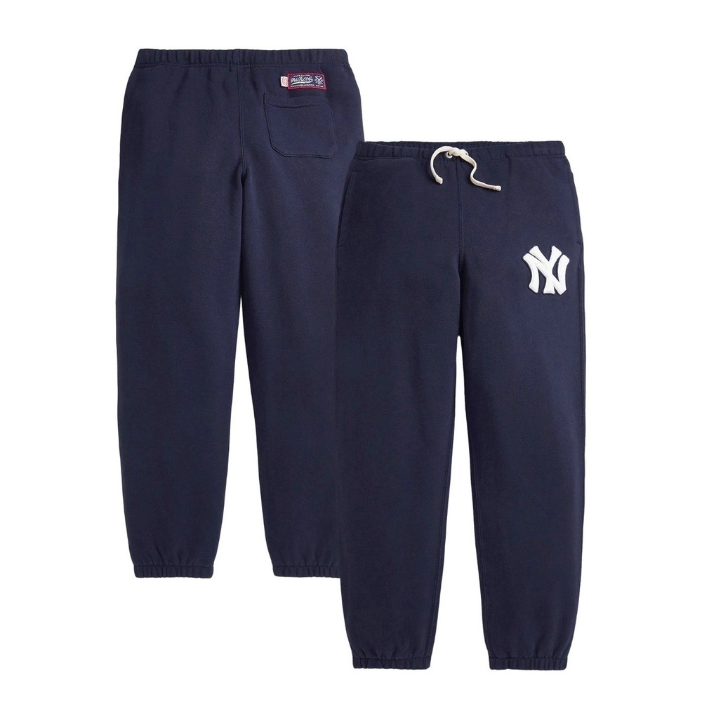 Polo Ralph Lauren MLB Yankees Joggers Size M 10-12 Fleece Navy Blue Sporty NEW